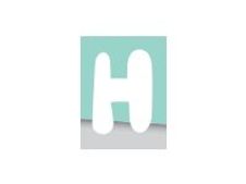 Pickup Déco Emma - Étiquette autocollante 70 mm - Lettre H - blanc