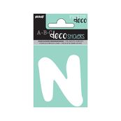 Pickup Déco Emma - Étiquette autocollante 70 mm - Lettre N - blanc