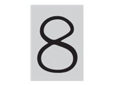 Pickup Déco Lynn - Étiquette autocollante 120 mm - Chiffre 8 - noir