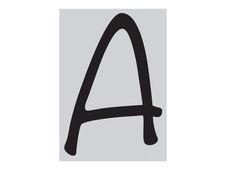 Pickup Déco Lynn - Étiquette autocollante 120 mm - Lettre A - noir