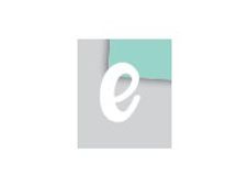 Pickup Déco Zoé - Étiquette autocollante 110 mm - Lettre E - blanc