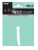 Pickup Déco Zoé - Étiquette autocollante 110 mm - Lettre I - blanc