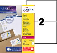 Avery - 200 Étiquettes adresse blanches - 199,6 x 143,5 mm - Impression laser - réf L7168-100