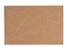 DAHLE - Tableau d'affichage en liège naturel 40 x 60 cm - cadre en bois