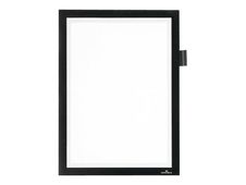 Durable Duraframe Note - Cadre d'affichage adhésif - A4 - noir - avec porte-stylo