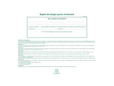 Exacompta - Registre des dangers graves et imminents - 24 x 32 cm