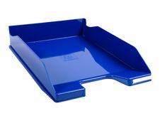 Exacompta COMBO Glossy - Corbeille à courrier bleu royal