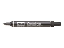 Pentel PEN N50 - Pack de 36 marqueurs permanents - pointe ogive - noir