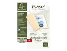 Exacompta Forever 180 - 50 Chemises - 170 gr - pour 200 feuilles - rouge