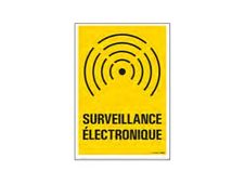Pickup - Plaque de signalisation - 230 x 330 mm - surveillance électronique