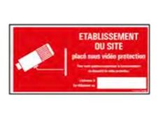 Pickup - Panneau de signalisation - 300 x 150 mm - Sous vidéo protection