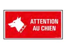 Pickup - Panneau de signalisation - 300 x 150 mm - Attention au chien