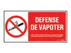 Pickup - Panneau de signalisation - 300 x 150 mm - Défense de vapoter