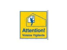 Pickup - Pictogramme - Attention Voisins vigilants - 150 x 150 mm