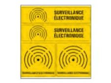 Pickup - Pictogramme - Surveillance électronique - 4 autocollants 15 x 15 cm