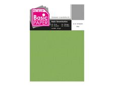 Pickup - Carton de lin - A4 (210 x 297 mm) - 215 g/m² - 10 feuilles - thé vert