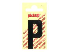 Pickup - Étiquette autocollante - 90 mm - Lettre P - noir mat