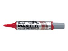 Pentel MAXIFLO - Marqueur effaçable - pointe ogive large - rouge