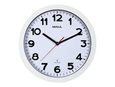 MaulStep - Horloge - mécanisme radio pilotée - 30 cm - blanc