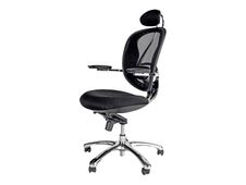Fauteuil de bureau ergonomique - accoudoirs pivotants  - appuie-tête - TECNOSEAT