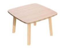 Table basse WOODY - L60 x H40 x P60 cm - plateau hêtre