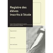 Exacompta - Registre des élèves inscrits à l'école - 5 fiches annuelles - A4