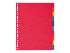 Exacompta Nature Future - Intercalaire 10 positions - A4 Maxi - carte lustrée colorée