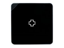 Armoire à pharmacie MultiBox - 32 x 32 x 7 cm - 4 étagères - noir