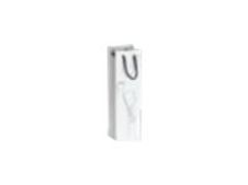 Logistipack - Sac cadeau Amazone pour bouteille - 10 cm x 9 cm x 38 cm - blanc