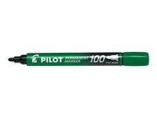 Pilot 100 - Marqueur permanent - pointe ogive - vert
