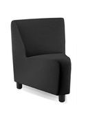 Chauffeuse SEATON - angle 45° - noir