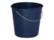 Tampel Ecoline - Seau de ménage bleu foncé - anse métal - 12L