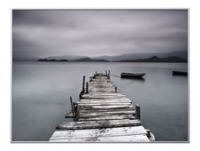 Cadre de décoration plexi/alu - 61 x 81 cm - Ciel et mer