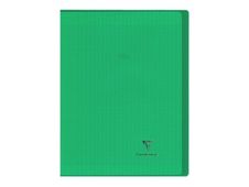 Clairefontaine Koverbook - Cahier polypro A4 (21x29,7 cm) - 96 pages - grands carreaux (Seyes) - vert