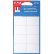 Apli Agipa - 56 Étiquettes adhésives blanches - 24 x 35 mm - réf 111912