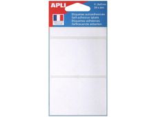 Apli Agipa - 28 Étiquettes adhésives blanches - 38 x 50 mm - réf 111913