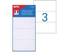 Apli Agipa - 42 Étiquettes adhésives blanches - 25 x 50 mm - réf 111914