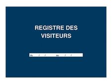 ELVE - Registre des visiteurs - A4 - 96 pages