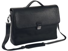 Oberthur Oregon - Cartable rigide 2 compartiments - pour ordinateur portable 17,3" - noir
