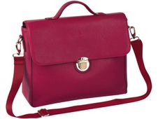 Oberthur Lady Bradford - Cartable rigide 2 compartiments - framboise - 29 x 11,5 x 36 cm