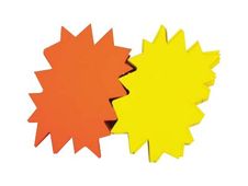 Apli Agipa - 50 éclatés fluo - jaune/orange - 8 x 12 cm