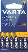 VARTA Longlife Power - 6 piles alcalines - AAA LR03