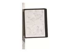 Durable Vario - Support mural magnétique avec 5 pochettes A4 - noir