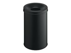 Durable - Corbeille à papier anti-feu avec étouffoir 30L - Noir