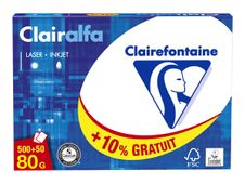 Clairefontaine CLAIRALFA - Ramette de 500 feuilles + 50 feuilles offertes