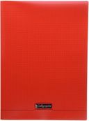 Calligraphe 8000 - Cahier polypro 24 x 32 cm - 96 pages - petits carreaux (5x5 mm) - rouge