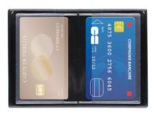 Oxford - Etui 10 cartes PVC 30/100e noir opaque