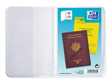 Etui pour passeport Oxford - 2 volets - PVC 20/100e - incolore