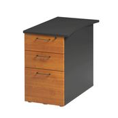 Caisson bout de bureau JAZZ+ - Profondeur 80 cm - Aulne