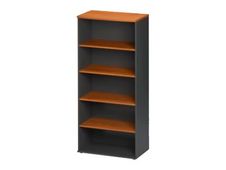 Bibliothèque JAZZ+ - L80 x H183 x P48 - 3 étagères/1 tablette - Aulne